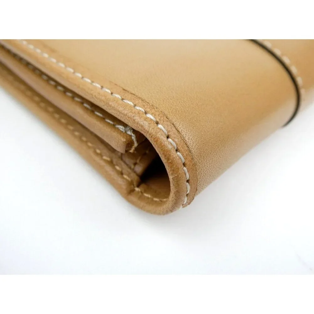 Coach‎ Tan Leather Key Holder Wallet